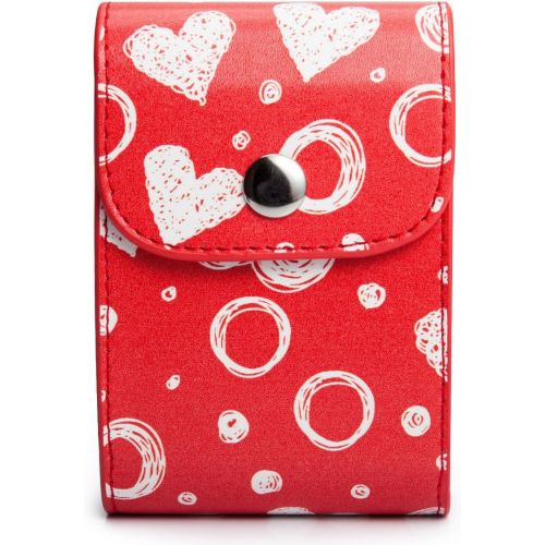  CAIUL Compatible Mini Photo Case Bag for Storing Films and Photos Taken by Fujifilm Instax Mini 8 8+ 9 7s 70 90 25 26 50s (Love Heart)