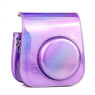 CAIUL Compatible Mini 11 Groovy Camera Case Bag for Fujifilm Instax Mini 11 8 8+ 9 Camera - Symphony Purple