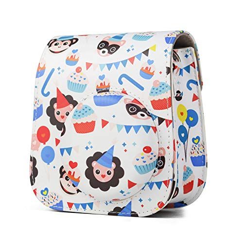  CAIUL Compatible Mini 11 Groovy Camera Case Bag for Fujifilm Instax Mini 11 8 8+ 9 Camera - Party