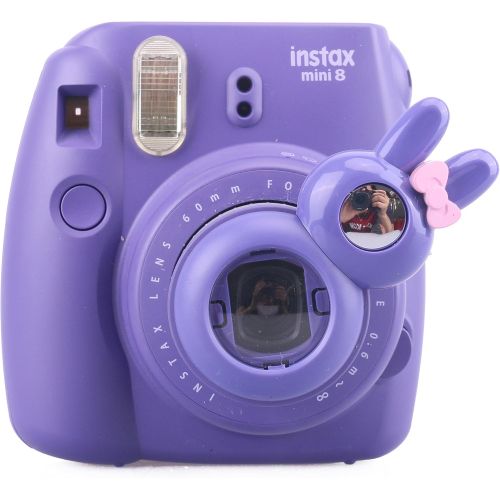  [Fujifilm Instax Mini 7s 8 8+ 9 Selfie Lens] -- CAIUL Rabbit Style Instax Close Up Lens with Self-portrait Mirror For Fujifilm Instax Mini 8 8+ 9 7s Camera and Polaroid PIC-300 (PU