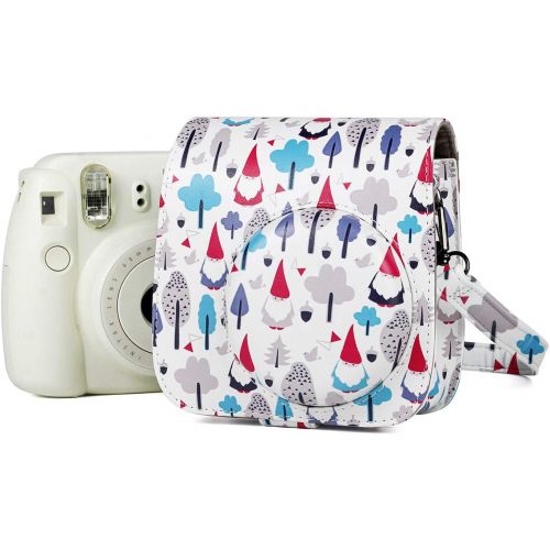  CAIUL Compatible Mini 9 Groovy Camera Case Bag for Fujifilm Instax Mini 8 8+ 9 Camera - Christmas Hat