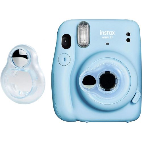  CAIUL Compatible Mini 11 Camera Case Bundle with Album, Filters and Other Accessories for Fujifilm Instax Mini 11 (Ice Blue Lemon, 7 Items)