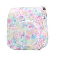 CAIUL Compatible Mini 11 Groovy Camera Case Bag for Fujifilm Instax Mini 11 8 8+ 9 Camera - Ink Flower