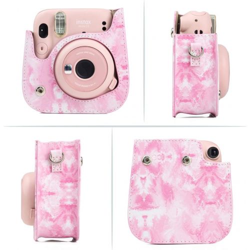  CAIUL Compatible Mini 11 Groovy Camera Case Bag for Fujifilm Instax Mini 11 8 8+ 9 Camera - Hand Painted