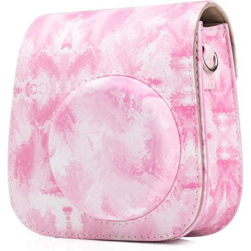  CAIUL Compatible Mini 11 Groovy Camera Case Bag for Fujifilm Instax Mini 11 8 8+ 9 Camera - Hand Painted