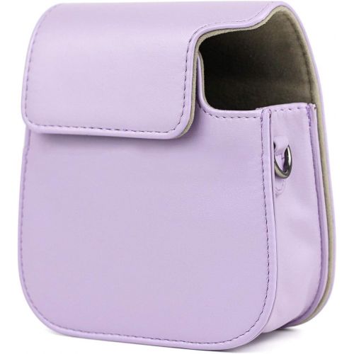  CAIUL Compatible Mini 11 Groovy Camera Case Bag for Fujifilm Instax Mini 11 8 8+ 9 Camera - Purple