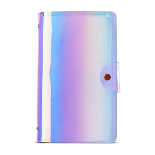  CAIUL Compatible 96 Pockets Mini Wallet Photo Album with PU Leather Cover for Fujifilm Instax Mini 11 9 8 8+ 70 7s 90 25 26 50s Films (Transparent Symphony)