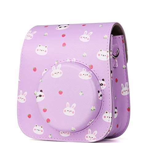  CAIUL Compatible Mini 11 Groovy Camera Case Bag for Fujifilm Instax Mini 11 8 8+ 9 Camera - Fruit Animal