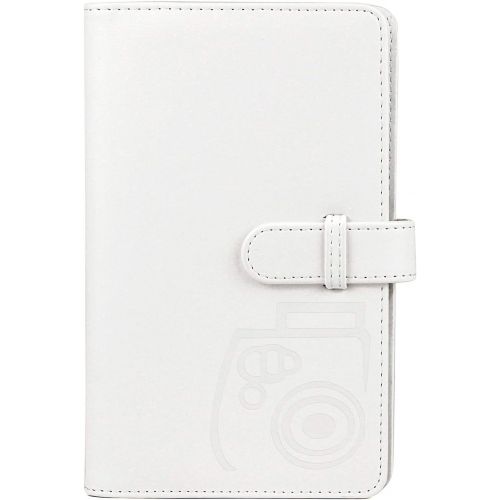  CAIUL Compatible 96 Pockets Mini Wallet Photo Album with PU Leather Cover for Fujifilm Instax Mini 11 9 8 8+ 70 7s 90 25 26 Films (White)