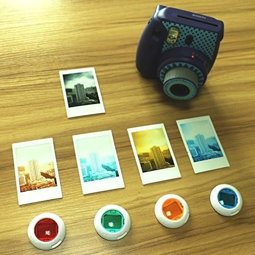  CAIUL Compatible Fujifilm Instax Mini 9 Film Camera Bundle with Case, Album, Filters & Other Accessories for Fujifilm Instax Mini 9 8 8+ (Galaxy, 7 Items)