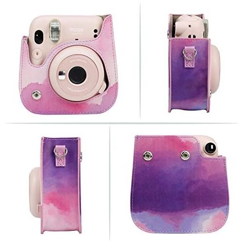  CAIUL Compatible Mini 11 Groovy Camera Case Bag for Fujifilm Instax Mini 11 8 8+ 9 Camera - Dream Cloud