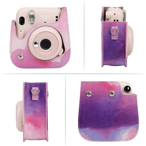  CAIUL Compatible Mini 11 Groovy Camera Case Bag for Fujifilm Instax Mini 11 8 8+ 9 Camera - Dream Cloud