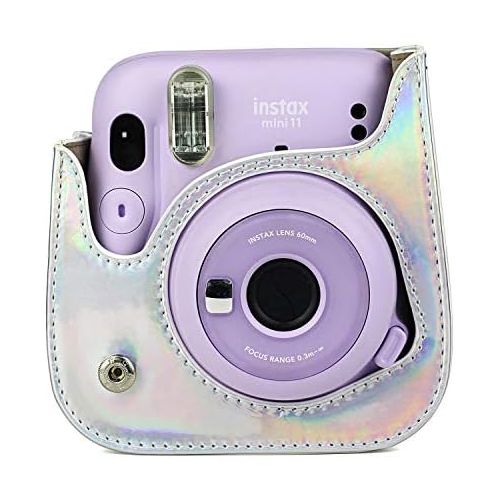  CAIUL Compatible Mini 11 Groovy Camera Case Bag for Fujifilm Instax Mini 11 8 8+ 9 Camera - Symphony Silver