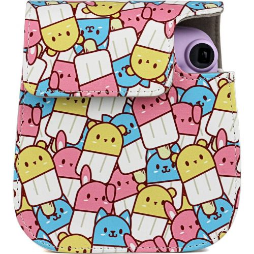  CAIUL Compatible Mini 11 Groovy Camera Case Bag for Fujifilm Instax Mini 11 8 8+ 9 Camera - Animal Cream