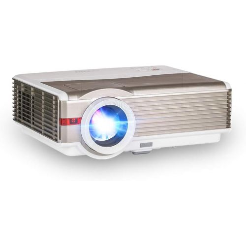  CAIWEI EUG 7200 Lumen High Definition Projector with WiFi Android Max 200 LCD LED Multimedia Wireless Video Projectors Home Theater Movies Games with HDMI Aux Audio USB Speaker,Smartphone