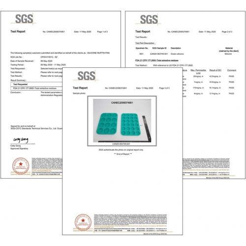  [아마존베스트]CAKETIME Silicone Muffin Pan Cupcake Set - Mini 24 Cups and Regular 12 Cups Muffin Tin, Nonstick BPA Free Food Grade Silicone Molds with 12 Silicone Baking Cups