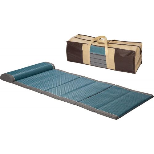  CALFOLLOW Floor Mattress Bed Car Mattress Portable Single Sleeping Mat for Outdoor Camping with Pillow and Storage Bag, Lightweight and Convenient Memory Foam Folding Bed