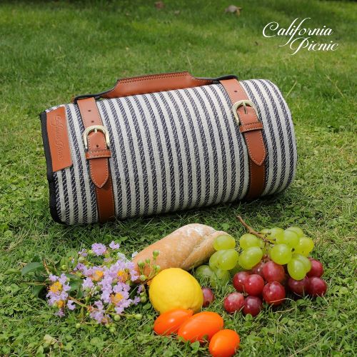  CALIFORNIA PICNIC Picnic Blanket Waterproof Extra Large | Beach Blanket Sand Proof Oversized Waterproof | Great Festival Blanket and Picnic Mat | Water Resistant Heavy Duty Wet Lawn Blanket Backing