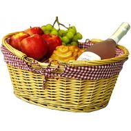 CALIFORNIA PICNIC Wicker Picnic Baskets | Little Red Riding Hood Basket for Kids | Hand Woven Wicker Great for Easter Basket | Storage of Plastic Easter Eggs Candy Gift Wedding Baskets