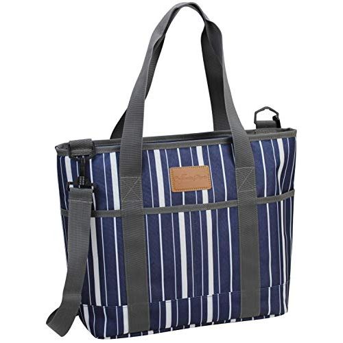  CALIFORNIA PICNIC Insulated Tote Bag | Picnic Insulated Lunch Bag Carrier | Excellent Insulated Cooler Zipper Tote Bag for Women/Men | Travel and Snack Bag | Yoga Mat Bags | Corporate Gifts | Therma