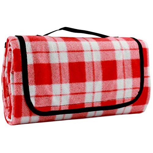  CALIFORNIA PICNIC Large Picnic Blanket | Oversized Beach Blanket Sand Proof | Outdoor Accessory for Handy Waterproof Stadium Mat | Water-Resistant Layer Outdoor Picnics | Great for Camping on Grass