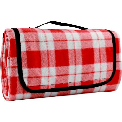  CALIFORNIA PICNIC Large Picnic Blanket | Oversized Beach Blanket Sand Proof | Outdoor Accessory for Handy Waterproof Stadium Mat | Water-Resistant Layer Outdoor Picnics | Great for Camping on Grass