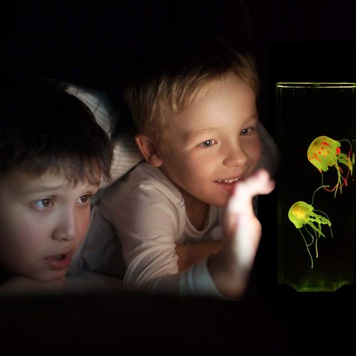  CALOVER Gifts for Kids Men Women Dad Mom Electric Jellyfish Night Light Home Office Room Desk Decor Lamp for Christmas Thanks Giving Holiday Birthday