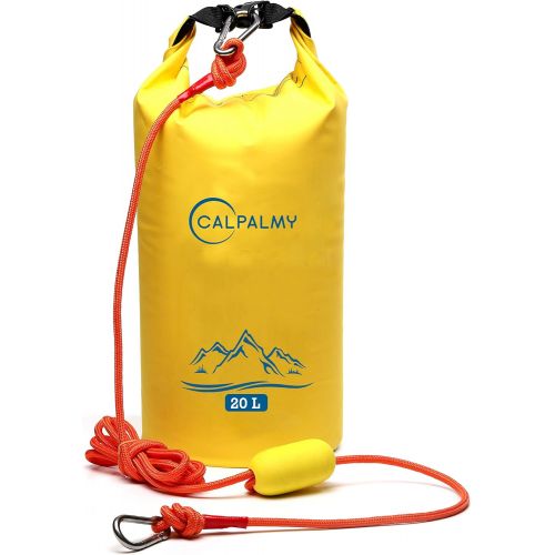  CALPALMY (1 Pack) 2 in 1 Sand Anchor for Small Boats, Power Watercrafts, Canoes and Kayaks Waterproof Dry Bag for Hiking, Camping, Water Sports, Kayaking, Boating, Surfing and Tubi