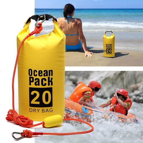  CALPALMY (1 Pack) 2 in 1 Sand Anchor for Small Boats, Power Watercrafts, Canoes and Kayaks Waterproof Dry Bag for Hiking, Camping, Water Sports, Kayaking, Boating, Surfing and Tubi