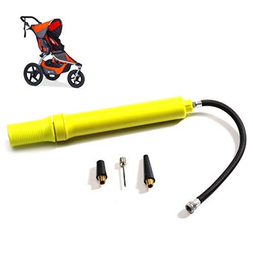  CALPALMY Baby Stroller Tire Pump - Jogging Stroller Tire Pump with Tire Valve Adapters Compatible with Bob Strollers, Graco Jogger Strollers, and Bumbleride Strollers