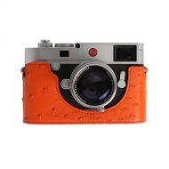 CAM-IN Cam-in Professional Leica M10 Precious Ostrich Skin Aviation Aluminum Camera Half Case Protector (Orange)