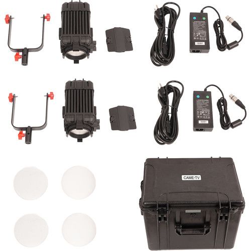  CAME-TV Boltzen 100W Fresnel Focusable LED Bi-Color 2-Light Kit