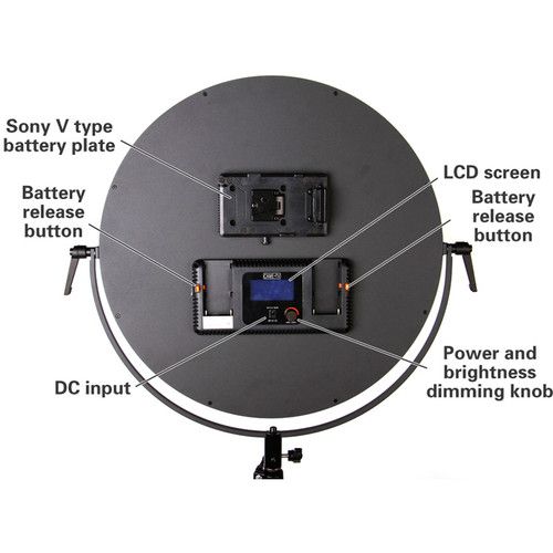  CAME-TV C700D Daylight LED Edge Light 2-Light Kit (17.7