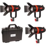 CAME-TV Boltzen 55W Bi-Color LED Fresnel 3-Light Kit