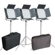 CAME-TV High CRI Digital 1024 Bi-Color LED 3-Light Kit