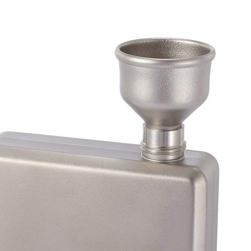  CAMEAGLE Camping Tableware 120ml Titanium Liquor Flask Funnel Portable Outdoor Travel Beer Wine Bottle for Camping Hiking Hunting Mountaineering Non Toxic Materials Tableware