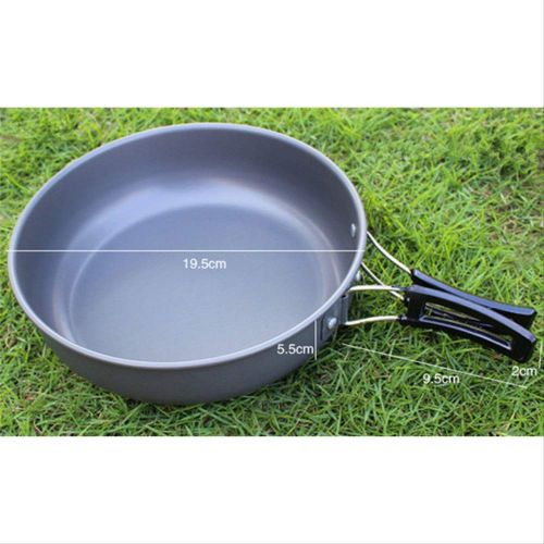  CAMEAGLE Camping Tableware Outdoor Portable Camping Cooking Utensils Non Stick Cookware Picnic Pot Pan Set Tableware for Trekking,Hiking,Backpacking Tourist Equipment Cooking Utens