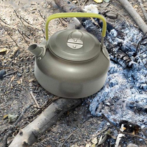  CAMEAGLE Camping Tableware Nontoxic Materials 9pcs Outdoor Camping Hiking Travel Picnic Teapot Pot Set Carabiner Cookware Outdoor Tableware Convenient Carry