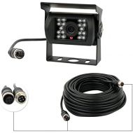 Camecho IR Night Vision Waterproof Reversing Camera + 10M 4 Pins Cable Kit for Car Bus Truck Caravan Camper 12V 24V Parking Aid