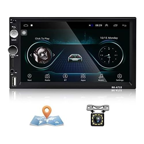  Android Car Radio 2 DIN GPS CAMECHO 7 Inch Capacitive Touch Screen Bluetooth WiFi USB SD AUX FM Car Player Stereo Mirror Link + Reversing Camera