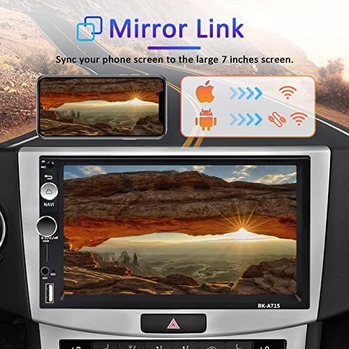  Android Car Radio 2 DIN GPS CAMECHO 7 Inch Capacitive Touch Screen Bluetooth WiFi USB SD AUX FM Car Player Stereo Mirror Link + Reversing Camera
