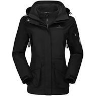 [아마존 핫딜] [아마존핫딜]CAMEL+CROWN CAMEL CROWN Womens Waterproof Ski Jacket 3-in-1 Windbreaker Winter Coat Fleece Inner for Rain Snow Outdoor Hiking