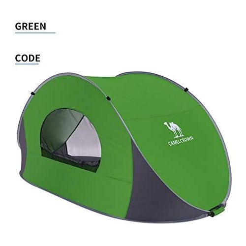  CAMEL CROWN Beach Tent Sun Shelter Pop Up Easy Up Anti UV Instant Tent with Carry Bag for Outdoor Camping Travel Picnic (2-3 Persons)