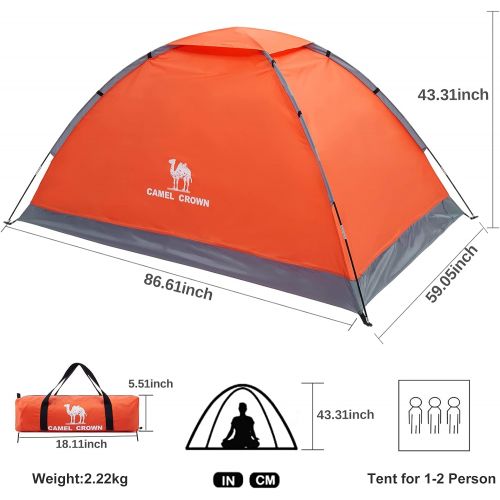  CAMEL CROWN 2/3/4/5 Person Camping Dome Tent, Waterproof,Spacious, Lightweight Portable Backpacking Tent for Outdoor Camping/Hiking