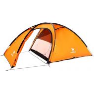 CAMEL CROWN 2-Person-Camping-Tents, Waterproof Windproof Tent with Front Hall, Aluminum Pole, Easy Set Up, Portable with Carry Bag, for All Seasons