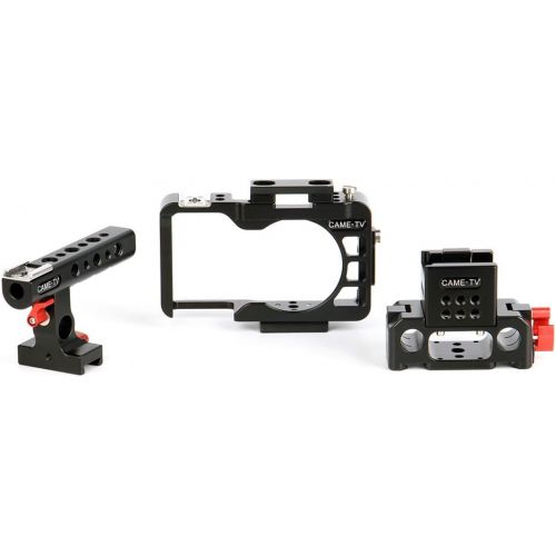  Came-TV Rig with Handle, Cage and Baseplate for Sony a6300 Camera