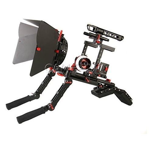  Came-TV DSLR Cage with Hand Grip for Panasonic GH4, Sony A7s and Canon 5D Mark III Cameras