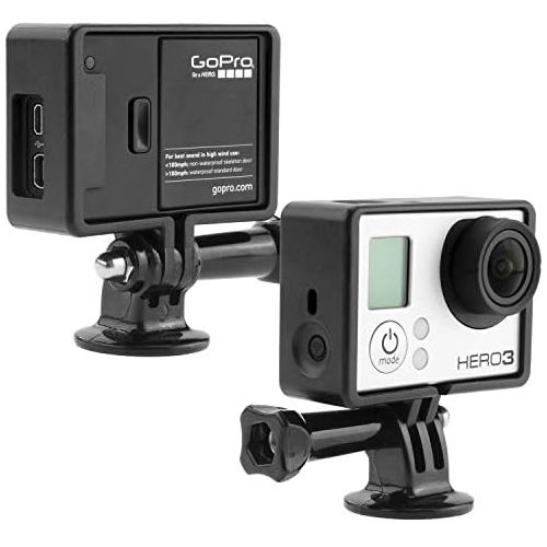  CamKix Rahmenhalterung kompatibel mit GoPro Hero 4 Black und Silver, 3 und 3+ - USB, HDMI und SD-Steckplaetze voll zugaenglich - Leichtes und kompaktes Gehaeuse fuer Ihre Kamera