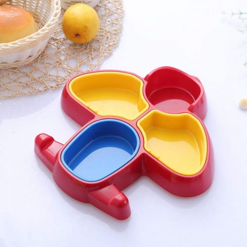  CAMLEO baby dish Plane Shape Kids Breakfast Divided Plate Cartoon Air Plane Baby Dinnerware Dish