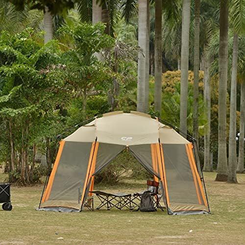  CAMPROS CP CAMPROS Screen House Room 13 x 13 Ft Screened Mesh Net Wall Canopy Tent Camping Tent Screen Shelter Gazebos for Patios Outdoor Camping Activities